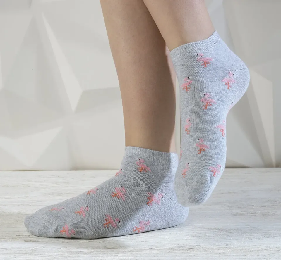 Fluchos CA0011 calzini corti donna nero grigio 2 paia