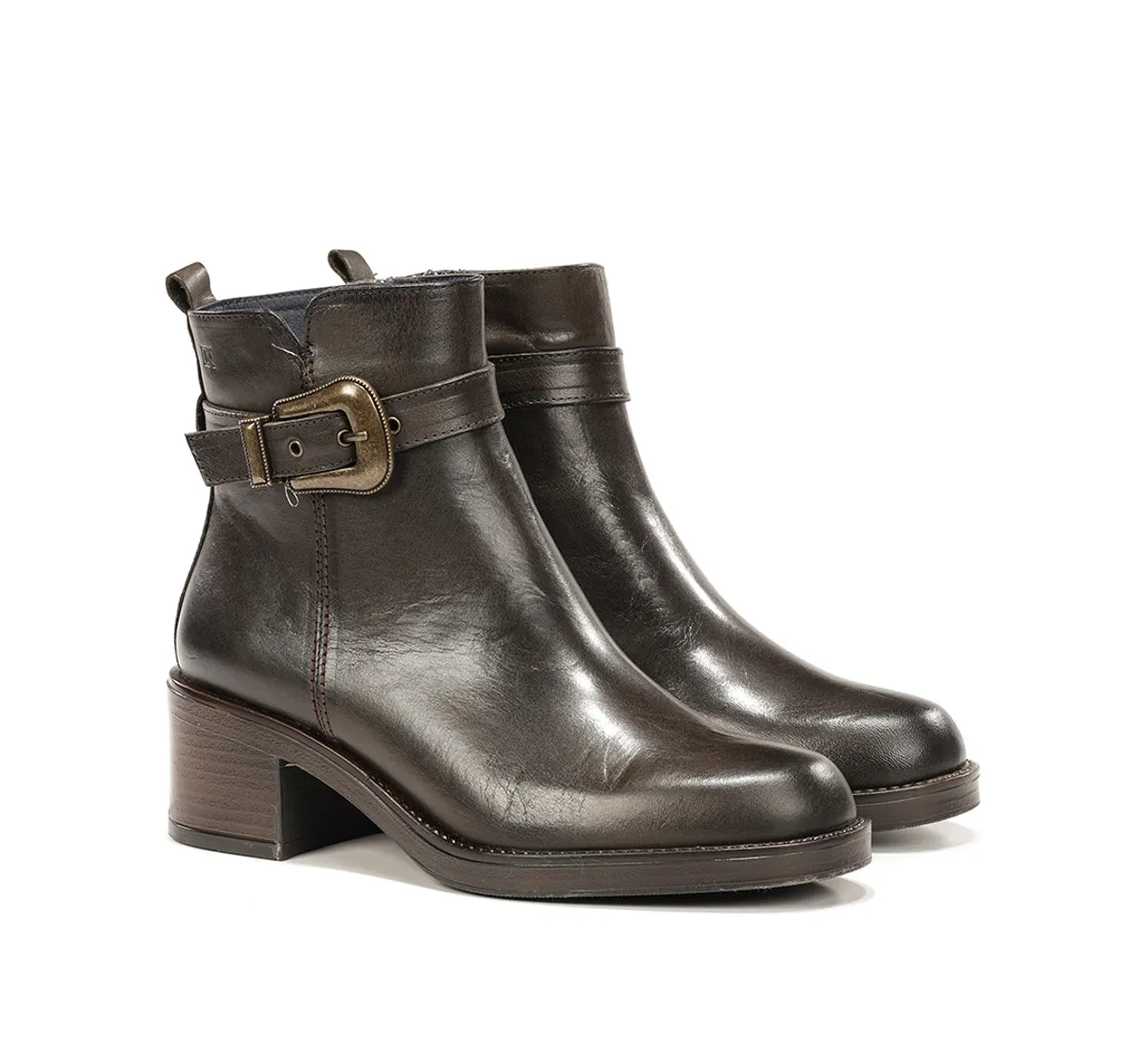 Fluchos Linet D9801 Tronchetti Donna Verdi Tacco