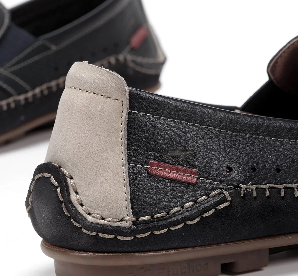 Fluchos Dorian F1177 Mocassini Blu Uomo Slip On