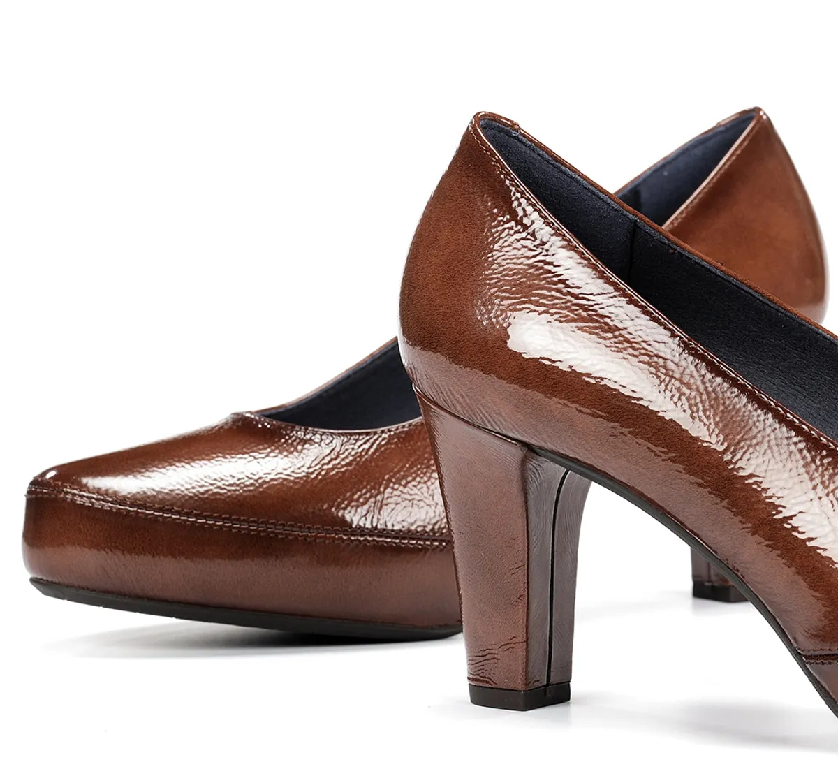Fluchos Blesa D5794 scarpe donna marrone tacco medio