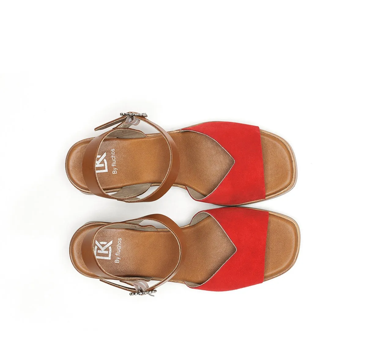Fluchos Diamond D9283 sandali donna rossi tacco