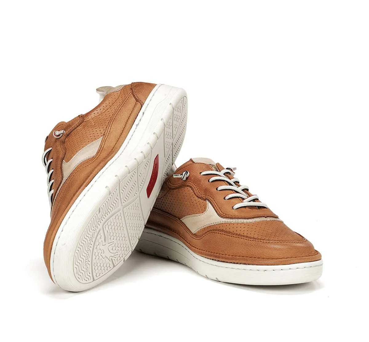 Fluchos Leo F1943 sneakers uomo marroni suola caramello