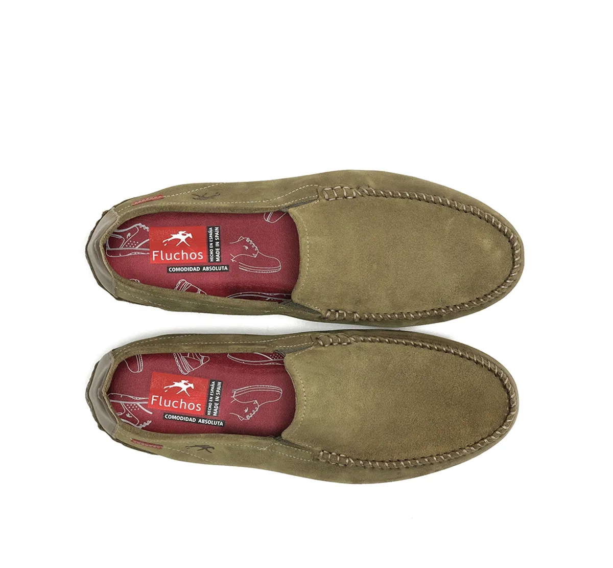 Fluchos Dorian F1091 mocassini uomo verde
