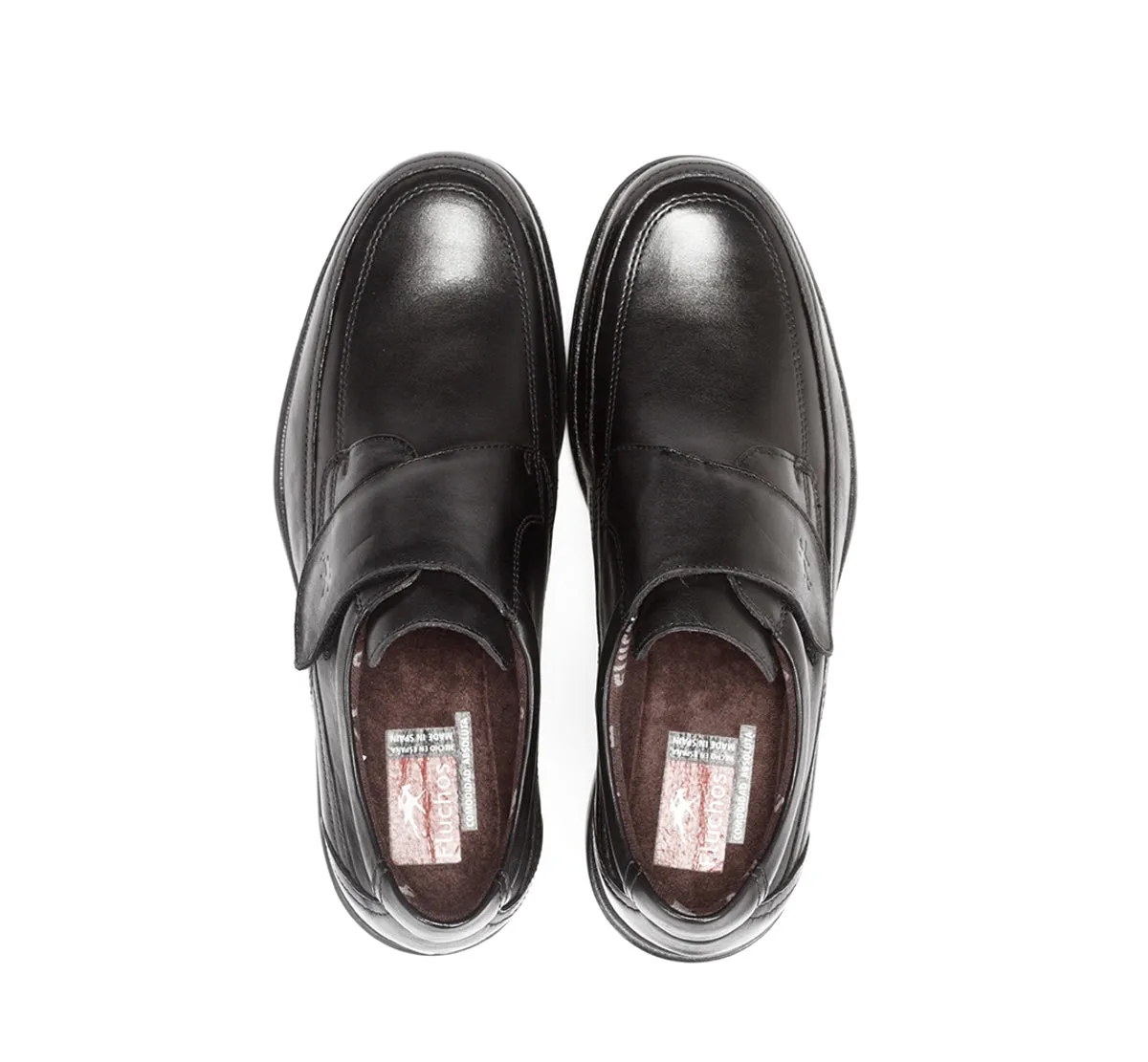 Fluchos Luca 8782 scarpe uomo nere in pelle