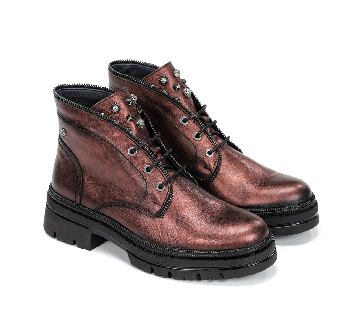 Fluchos Cosmo D9390 Tronchetto Donna Rosso Suola Track