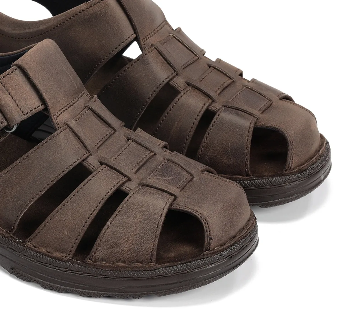 Fluchos Azores F2199 sandali uomo marroni velcro