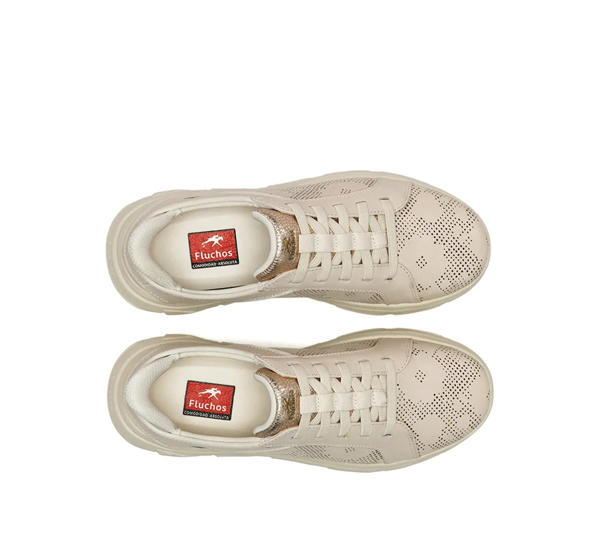 Fluchos First F2435 Sneakers Donna Bianche Pelle