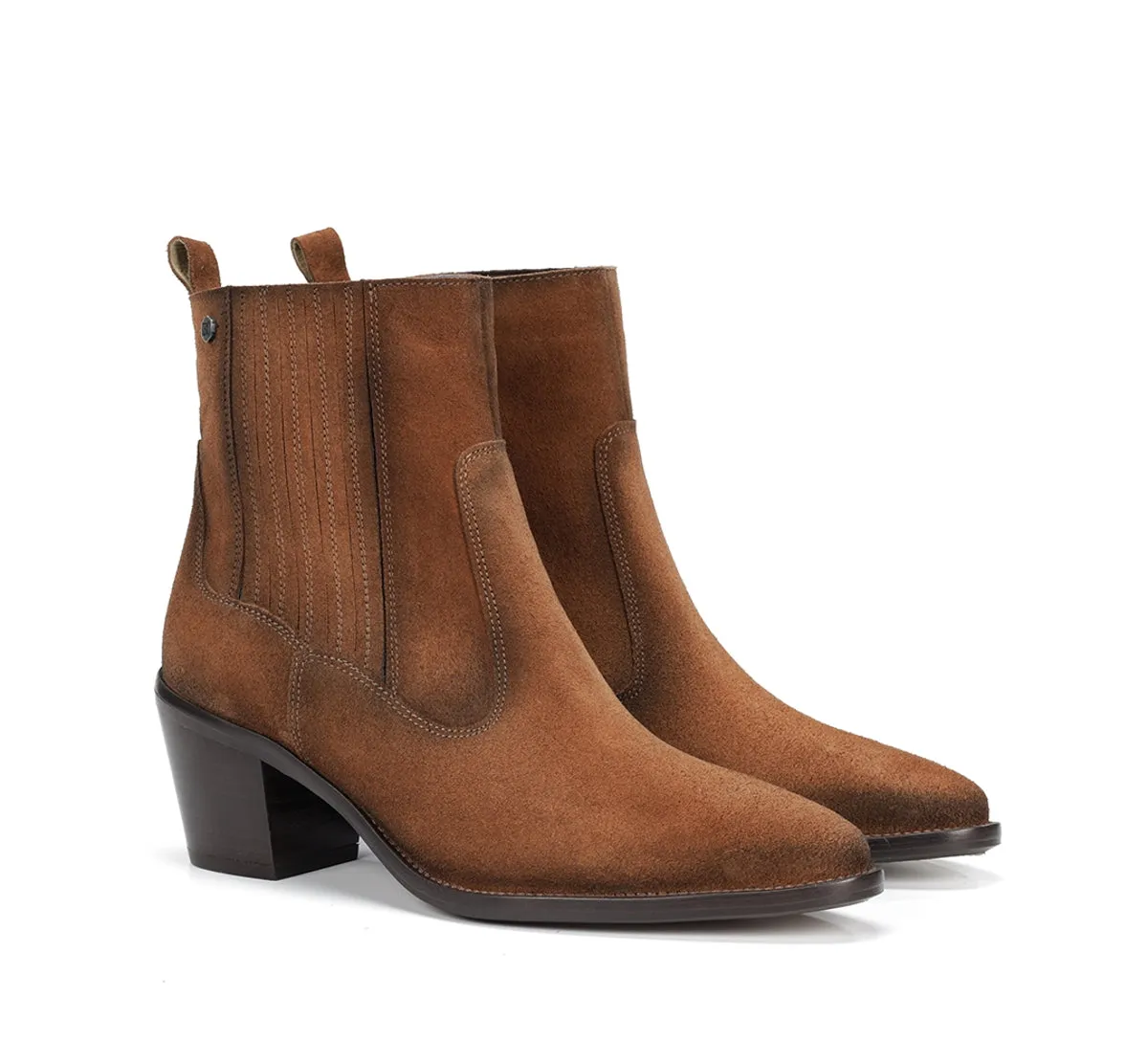 Fluchos Arwen D9425 stivaletti donna marroni tacco