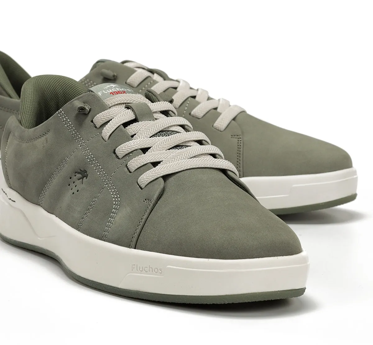 Fluchos Nadal F2378 sneakers uomo verdi con lacci