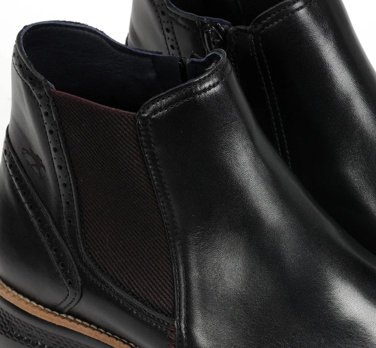 Fluchos William F1354 stivaletto uomo nero pelle