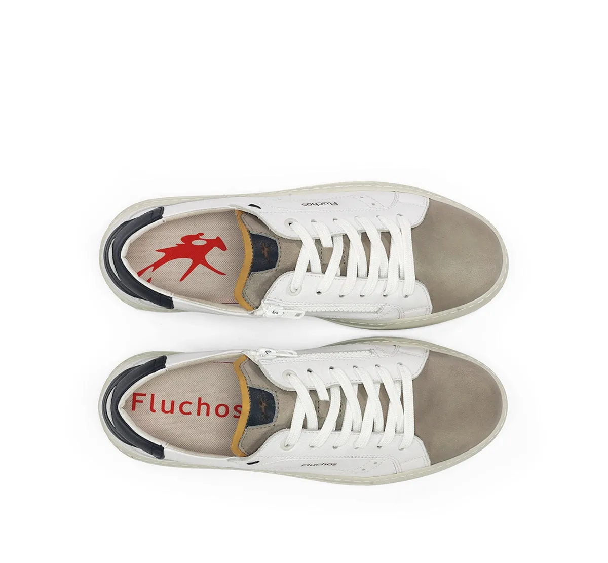 Fluchos Nemo F2218 Sneakers Uomo Bianche Suola Alta