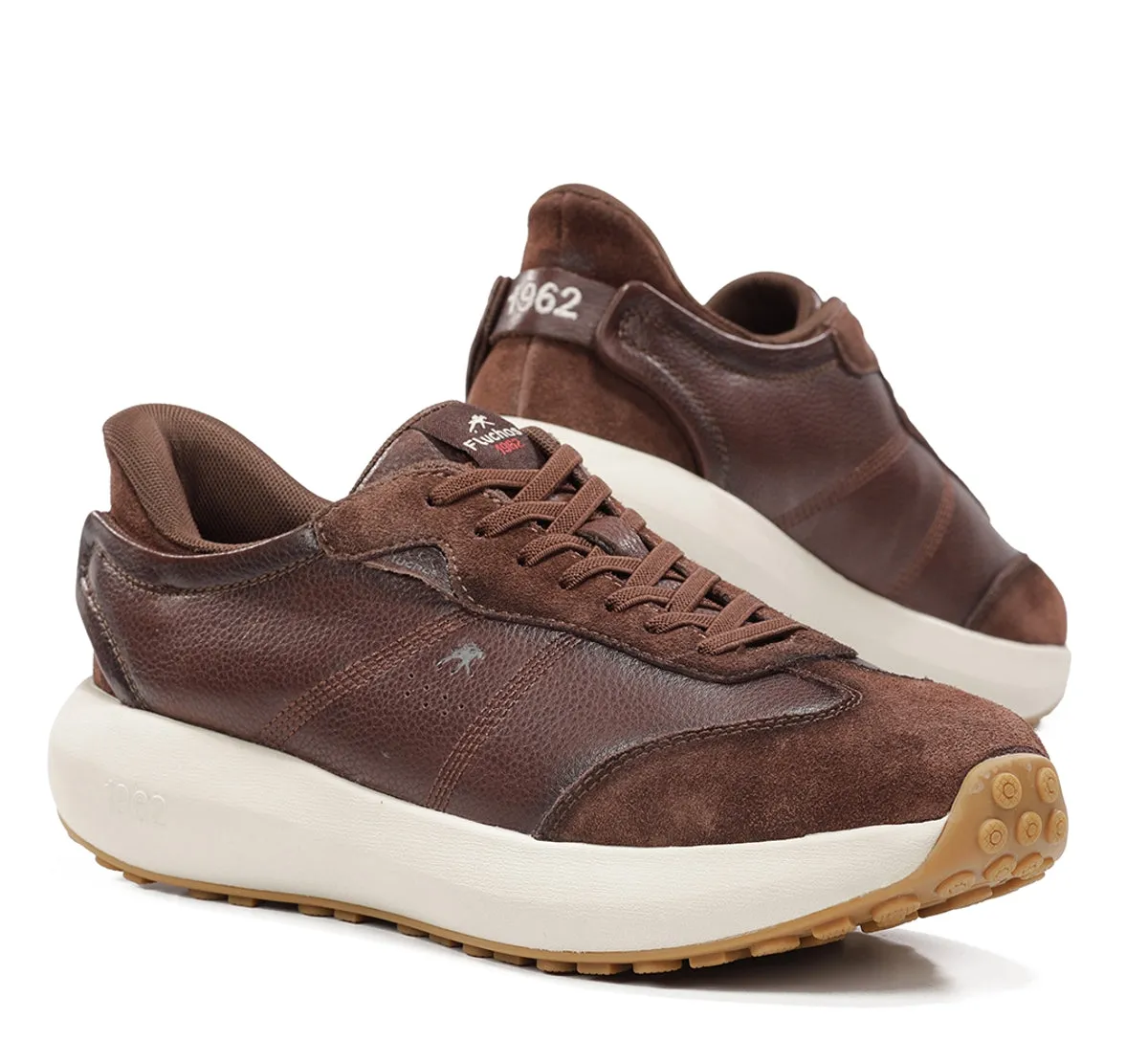 Fluchos Clay F2557 sneakers marroni uomo in pelle