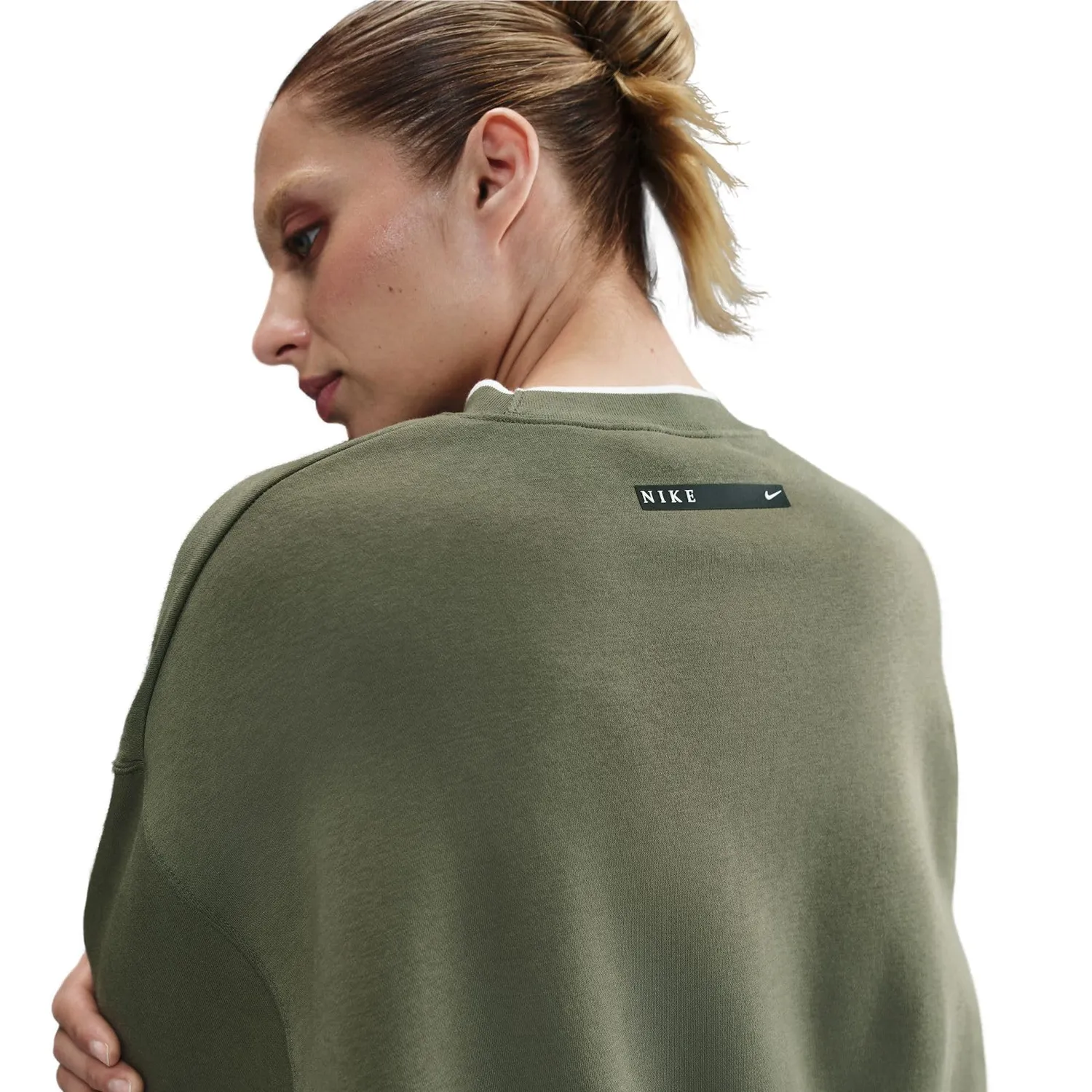 Nike Phoenix Fleece felpa donna M oversize girocollo