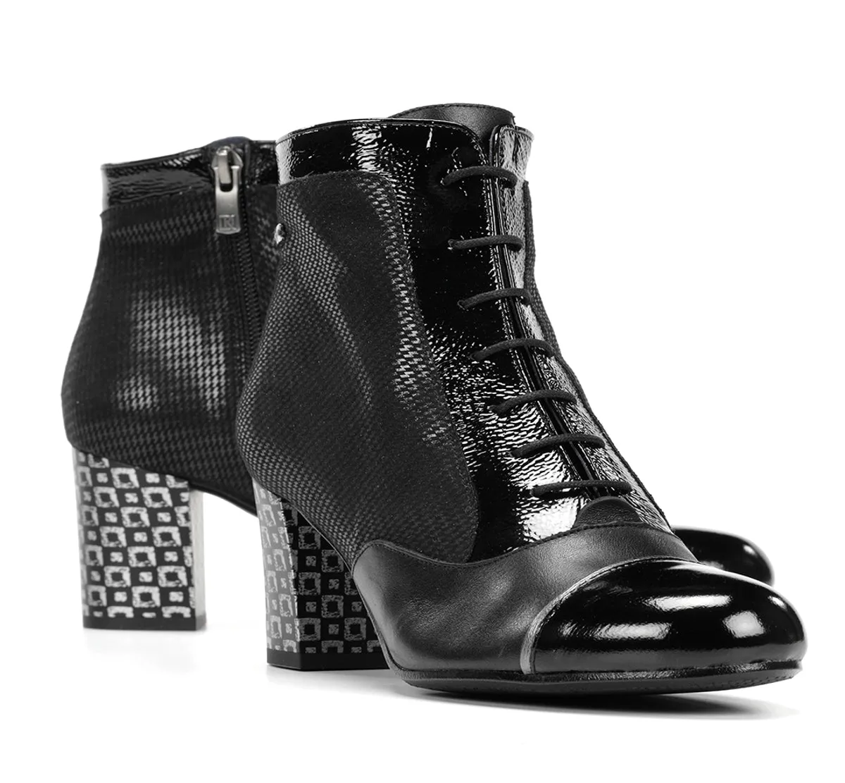 Dorking Rodin D8922 stivaletti neri donna casual