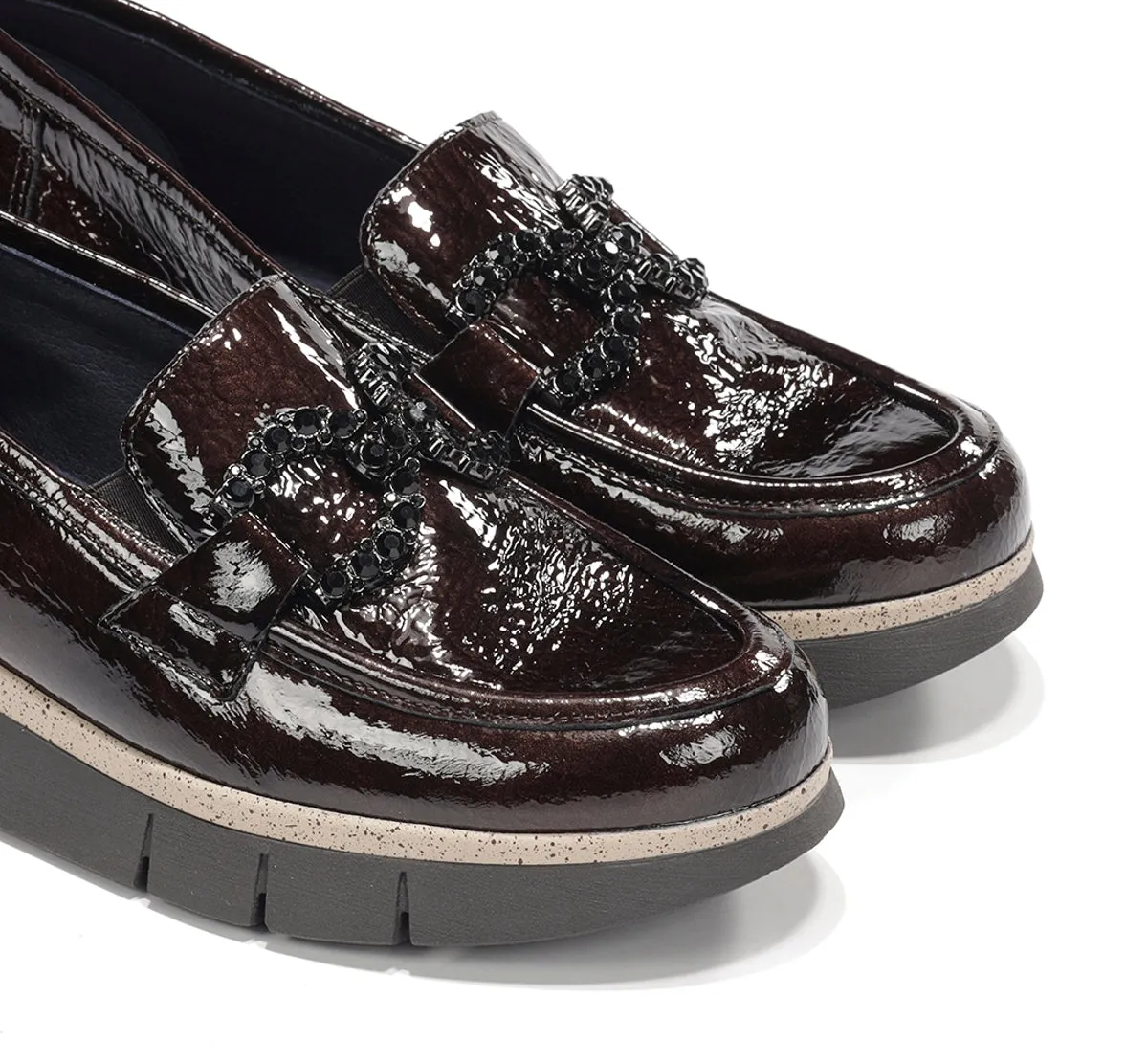 Fluchos India D9325 mocassino marrone suola grip