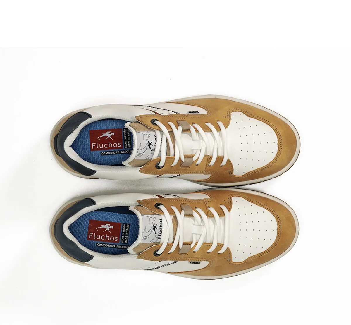 Fluchos Roger F1954 sneakers uomo gialle pelle