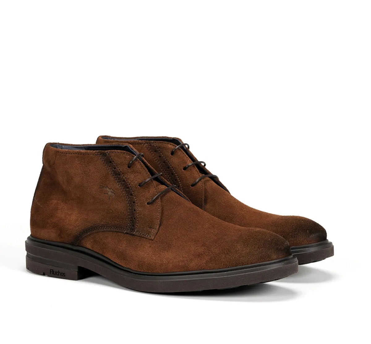 Fluchos Belgas F0772 stivaletti marroni suola Light