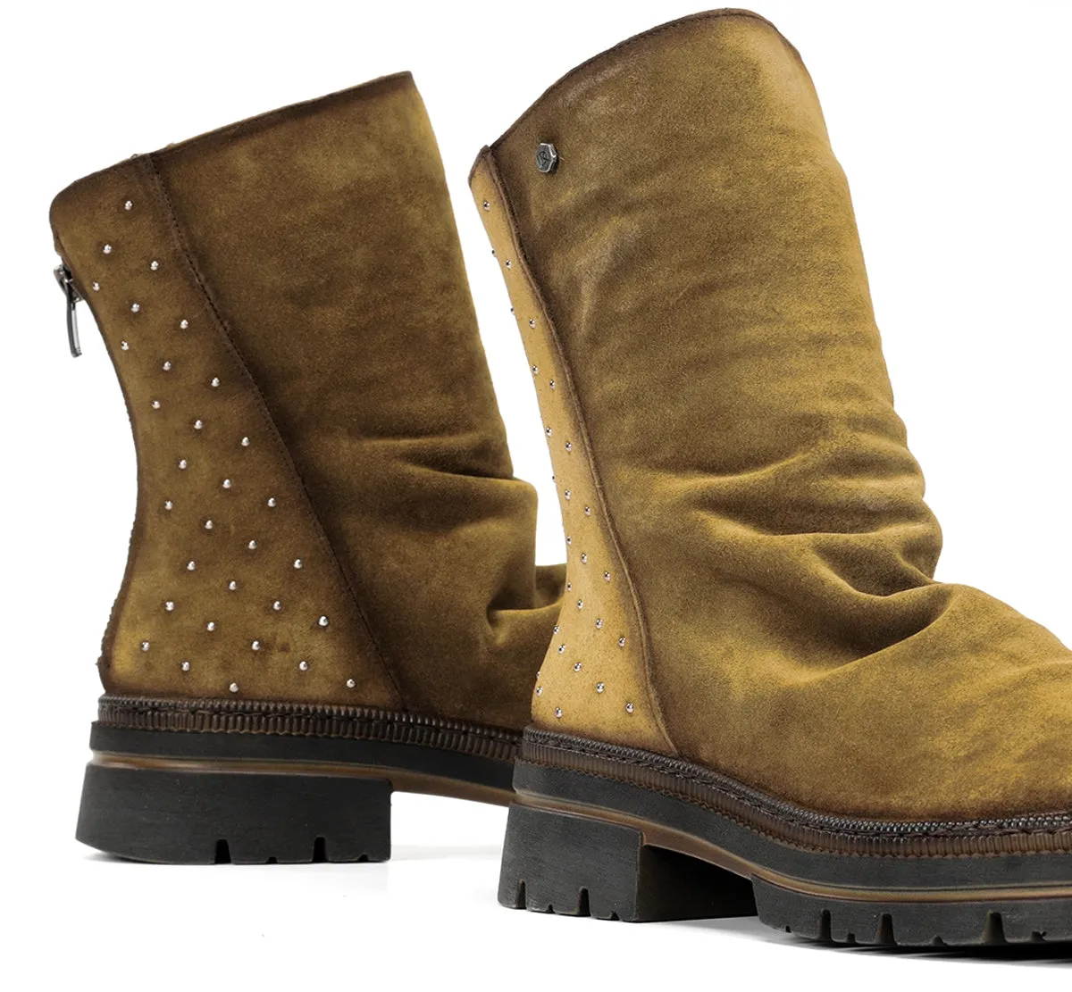 Fluchos Cosmo D9397 stivaletto verde suola track