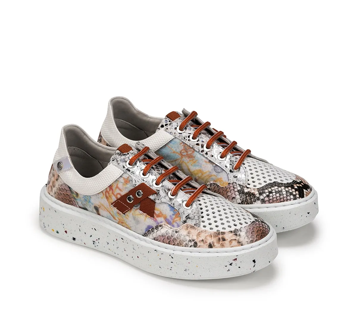 Fluchos Trozos D8751 sneakers arancioni donna