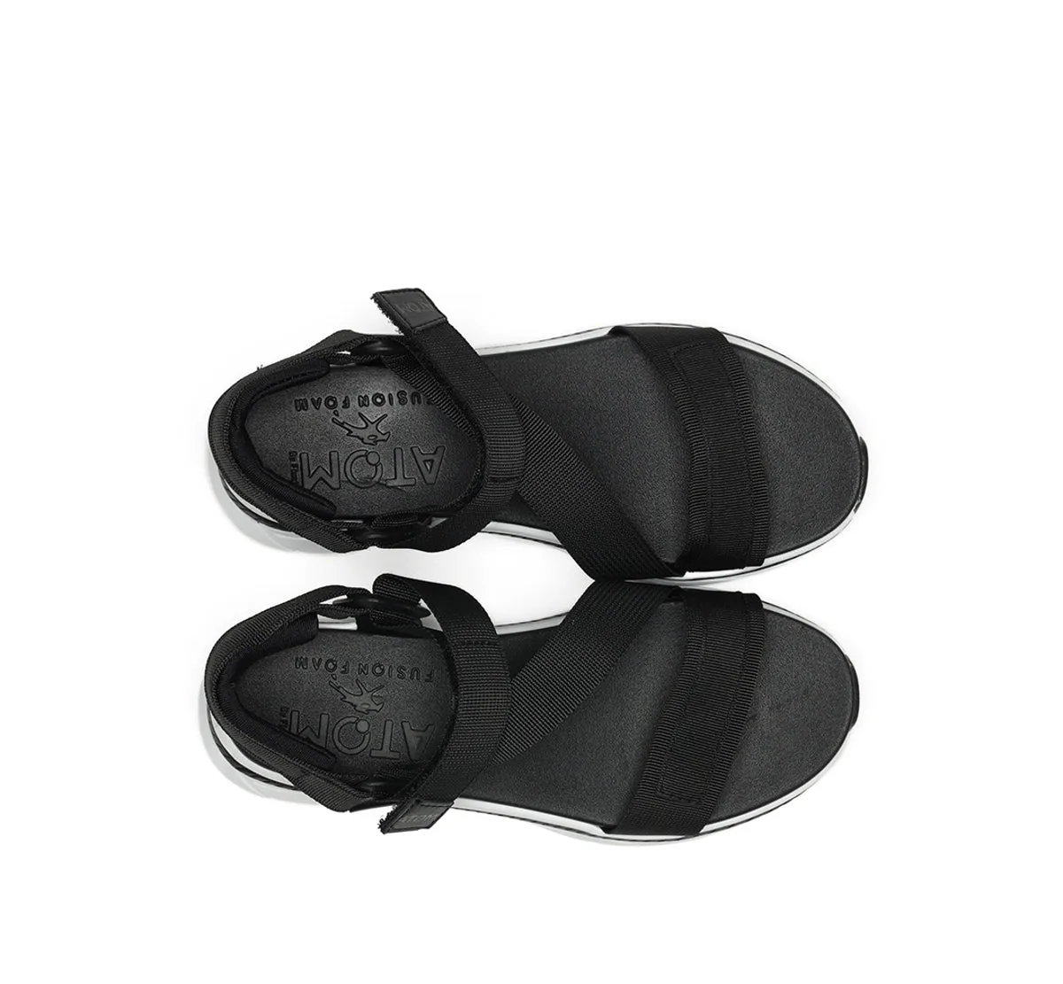 Fluchos Fusion AT104 sandalo donna nero sportivo