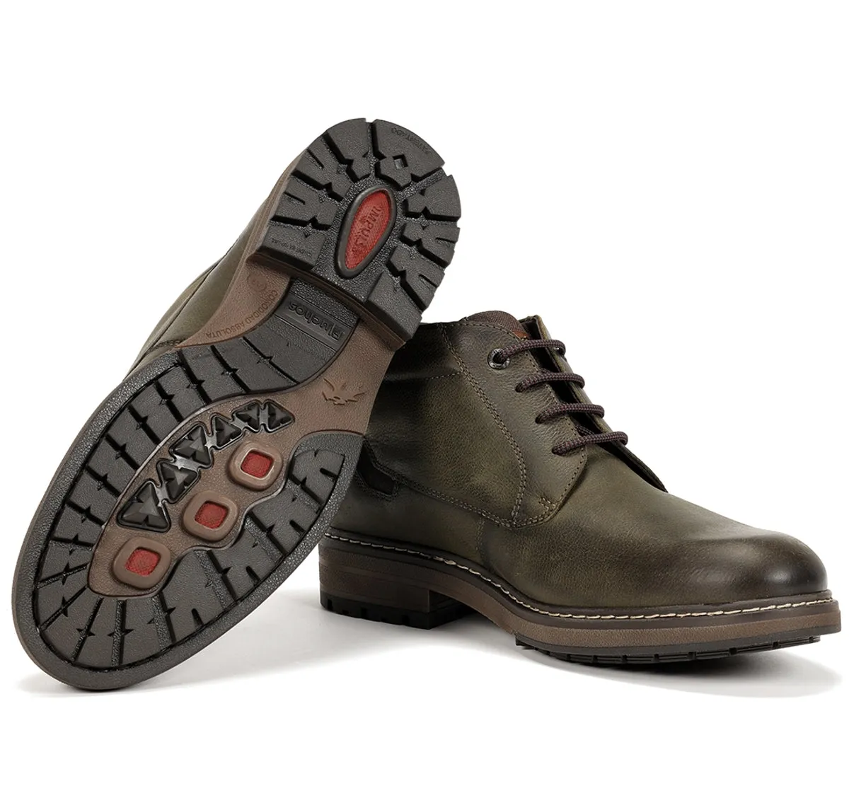 Fluchos Truman F1593 stivaletti uomo verde pelle