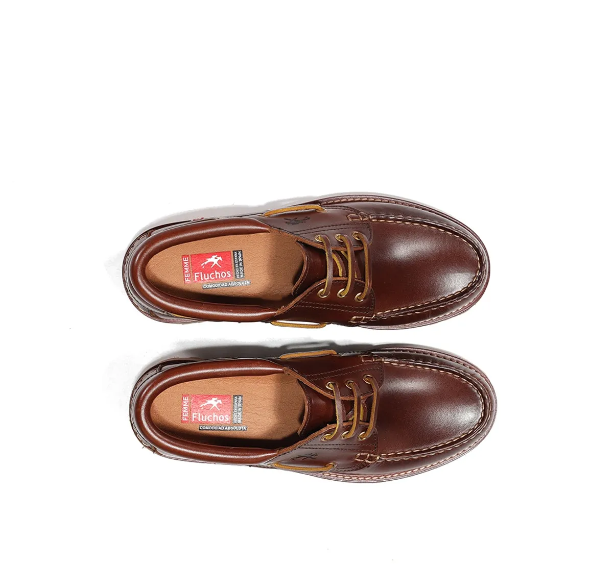 Fluchos Scott F0053 scarpa da barca donna marrone