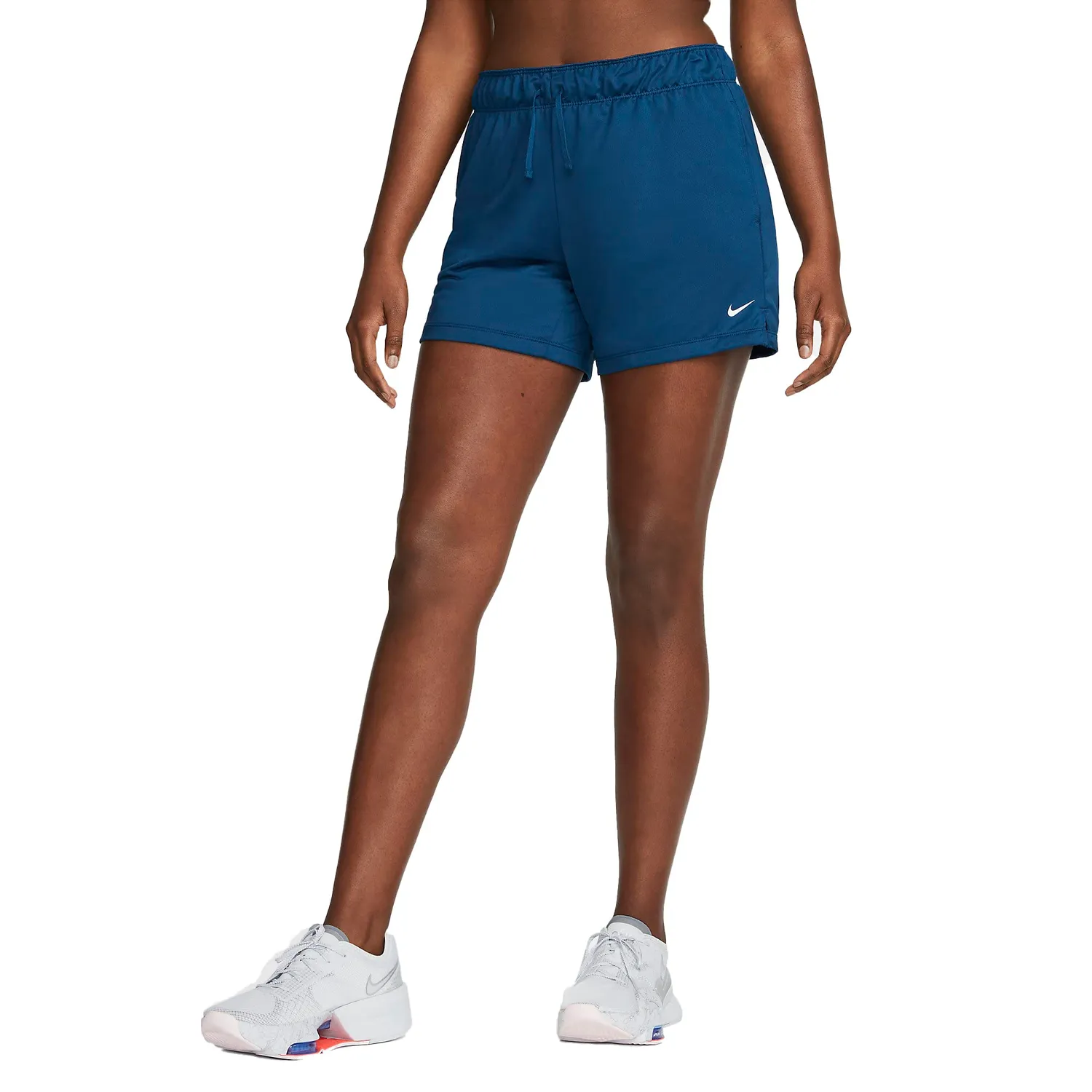 Nike Dri-Fit Attack pantaloncini donna celeste allenamento