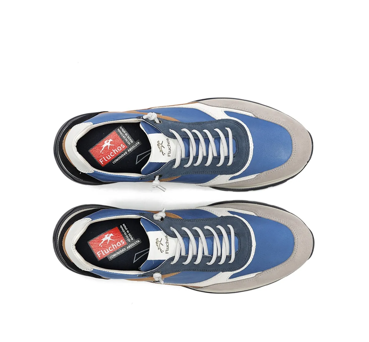 Fluchos Louis F2192 Sneakers Uomo Blu in Pelle