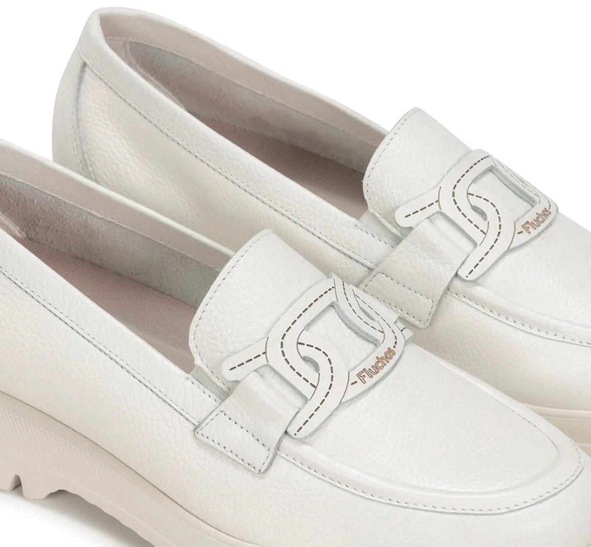 Fluchos Gladis F1688 mocassini donna bianchi leggeri