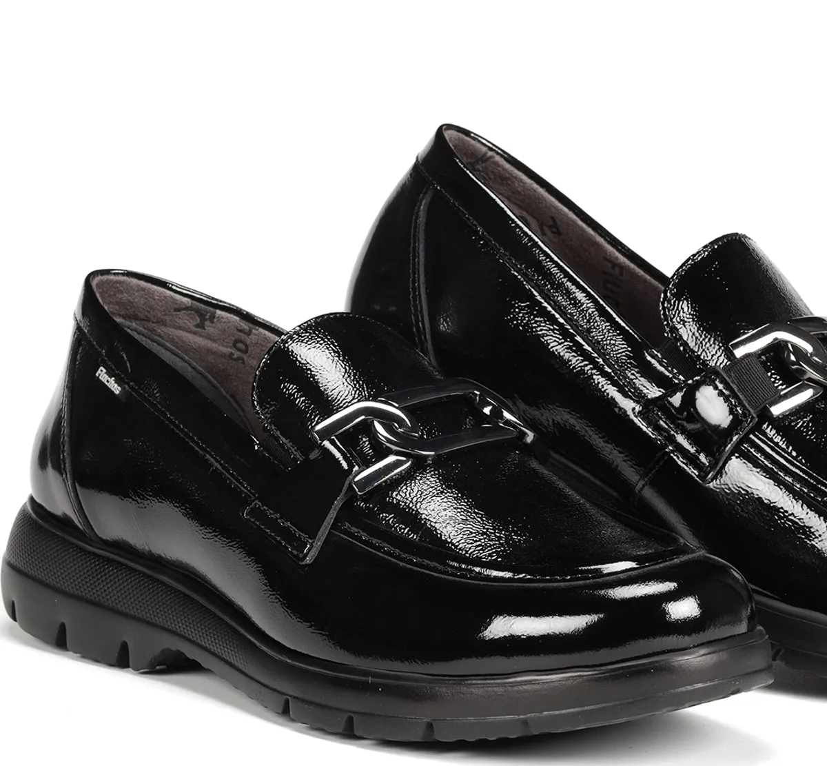 Fluchos Gladis F1794 mocassino nero donna leggero