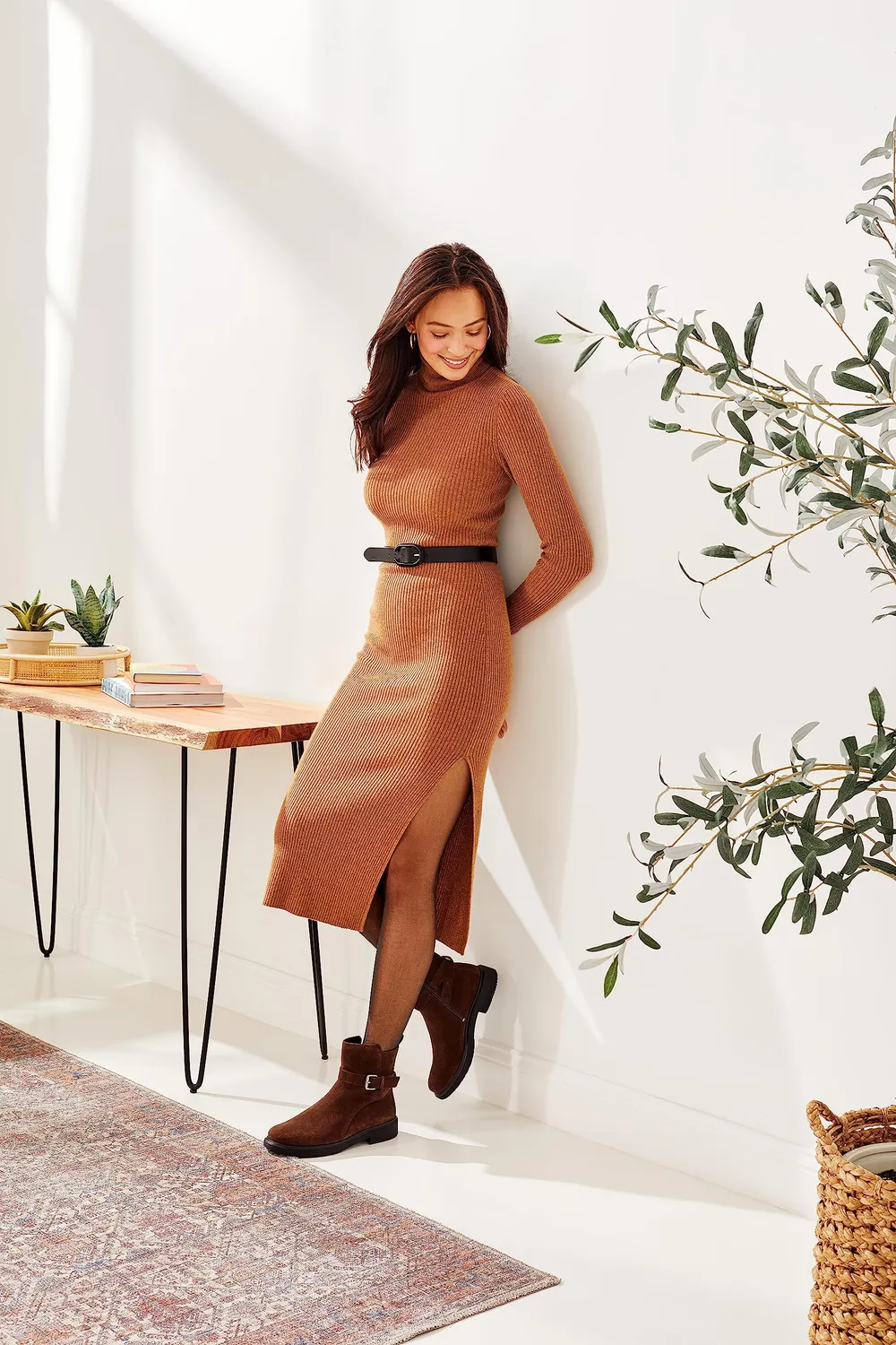 Ecco Amsterdam stivaletti donna 35 EU coffee impermeabili