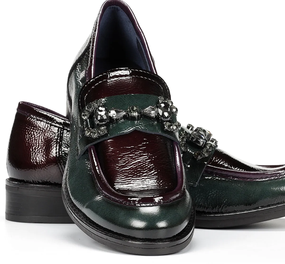 Fluchos Harvard D9118 mocassini donna verdi