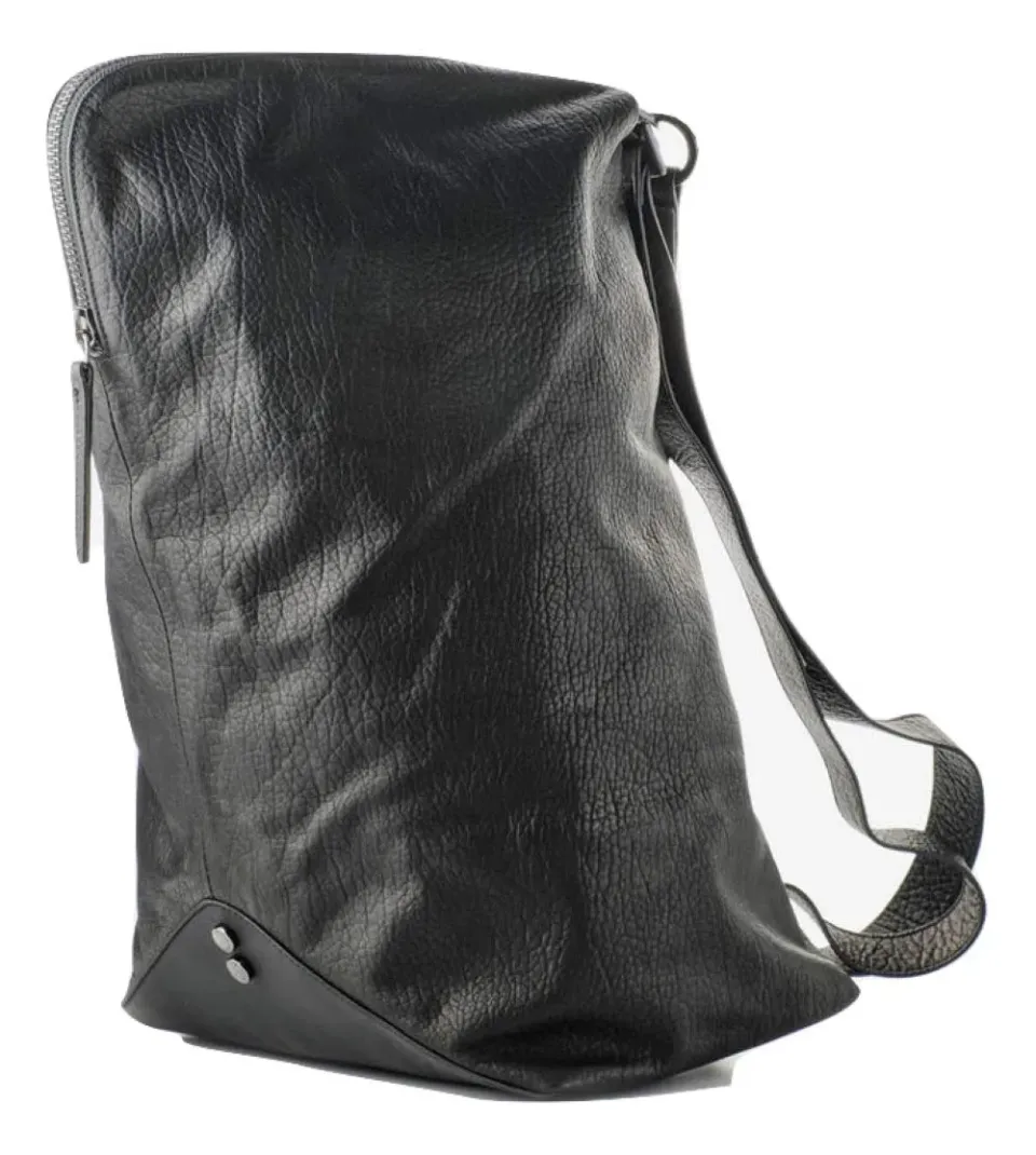Alexander Smith zainetto pelle bottalata cerniera 45 cm made in Italy