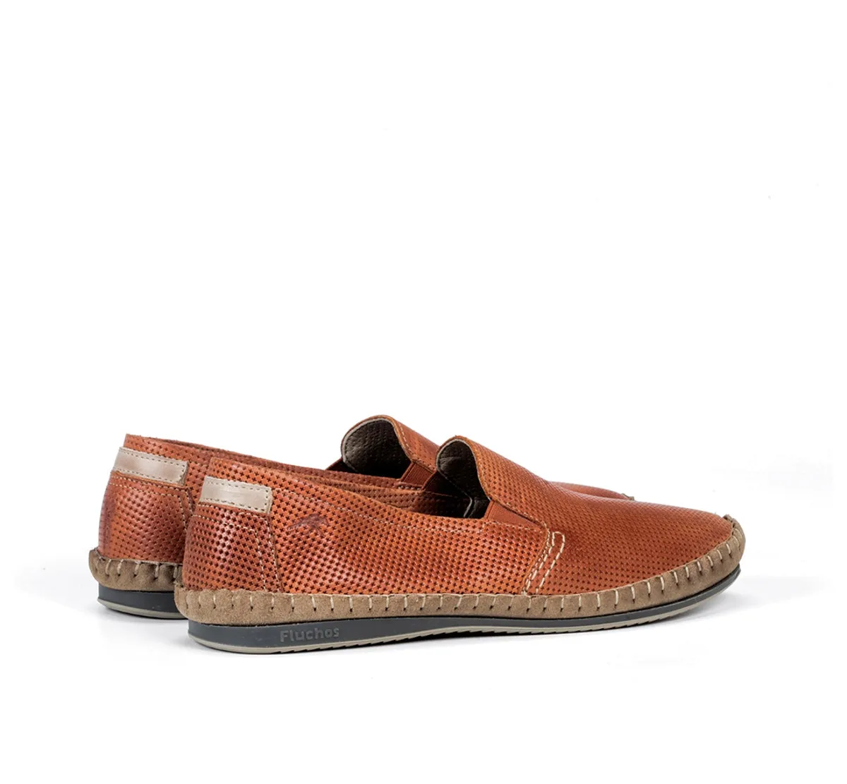 Fluchos Bahamas 8674 mocassini uomo arancioni slip-on