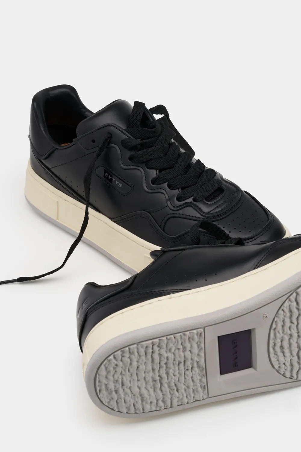 Eytys Trophy Black Leather sneakers nere pelle