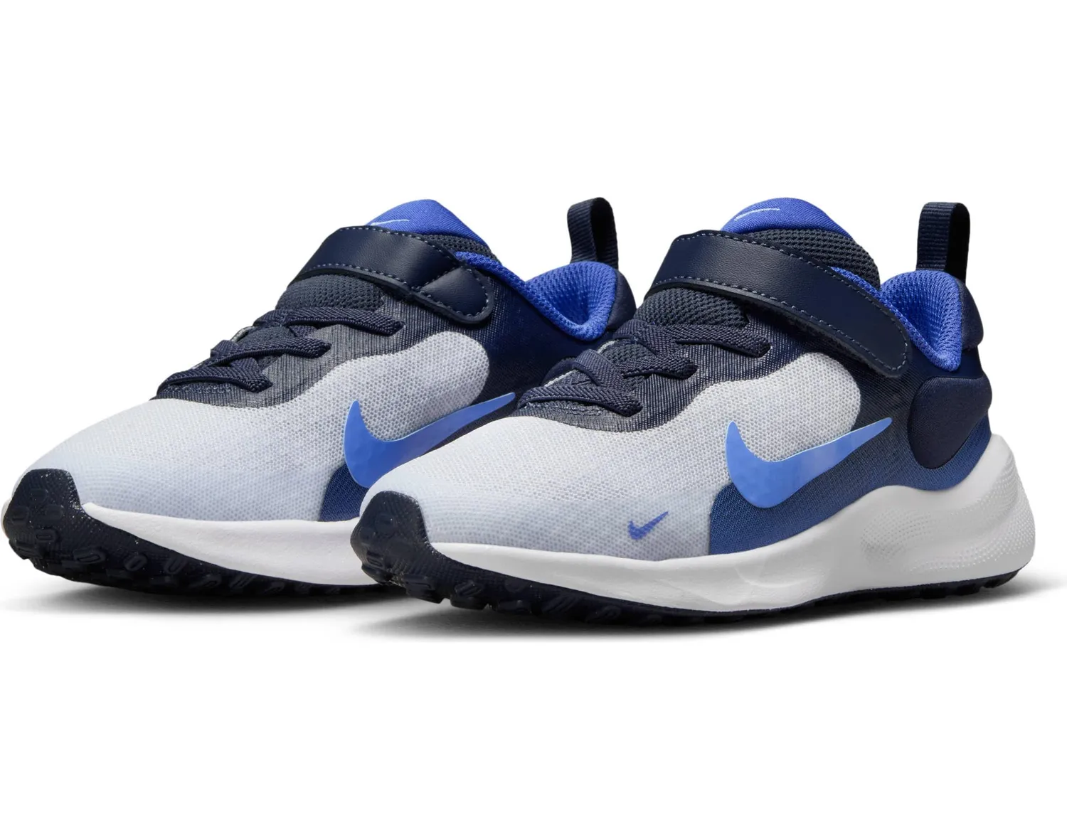 Nike Revolution 7 scarpe bambini velcro grigio blu
