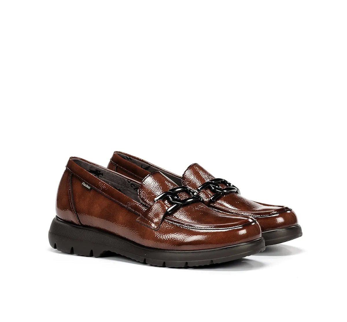 Fluchos Gladis F1794 mocassini donna marroni leggeri