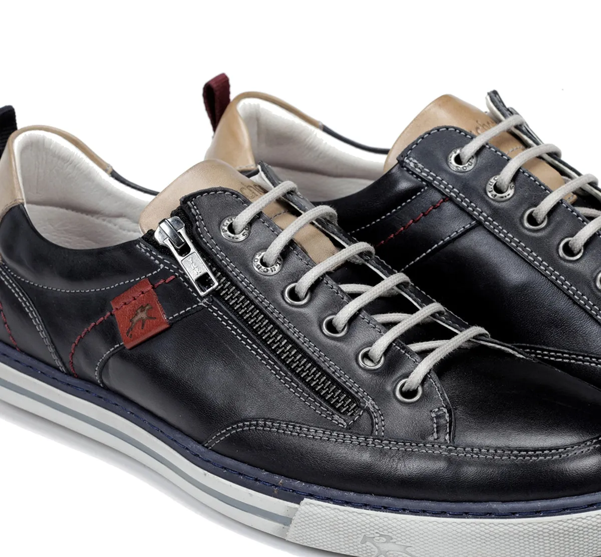 Fluchos Quebec 9376 sneakers blu scamosciate