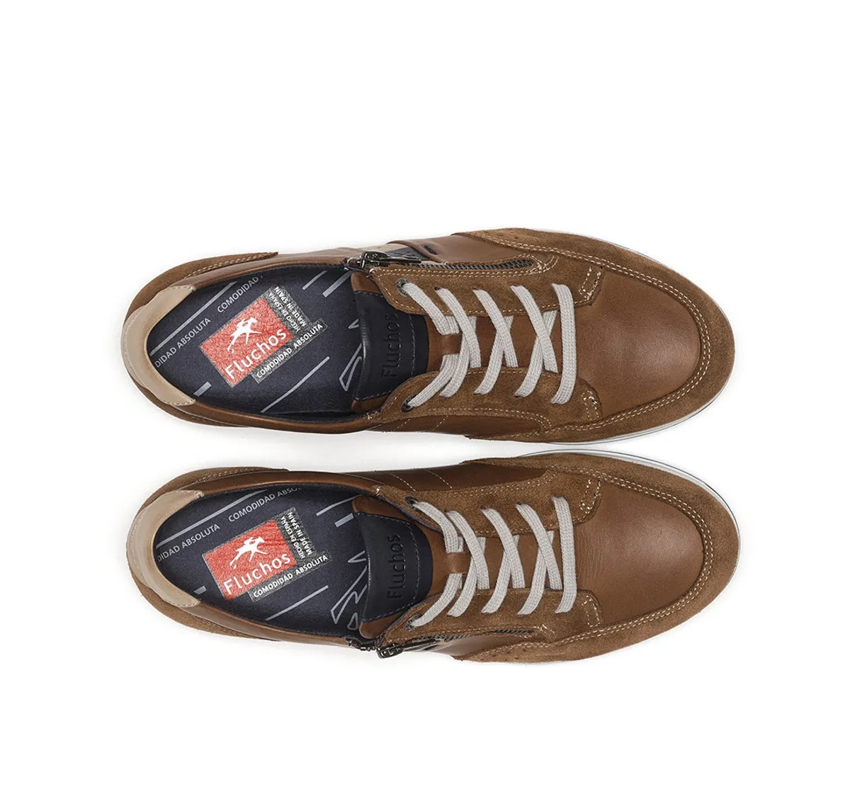Fluchos Daniel F1282 Sneaker Uomo Marroni Casual