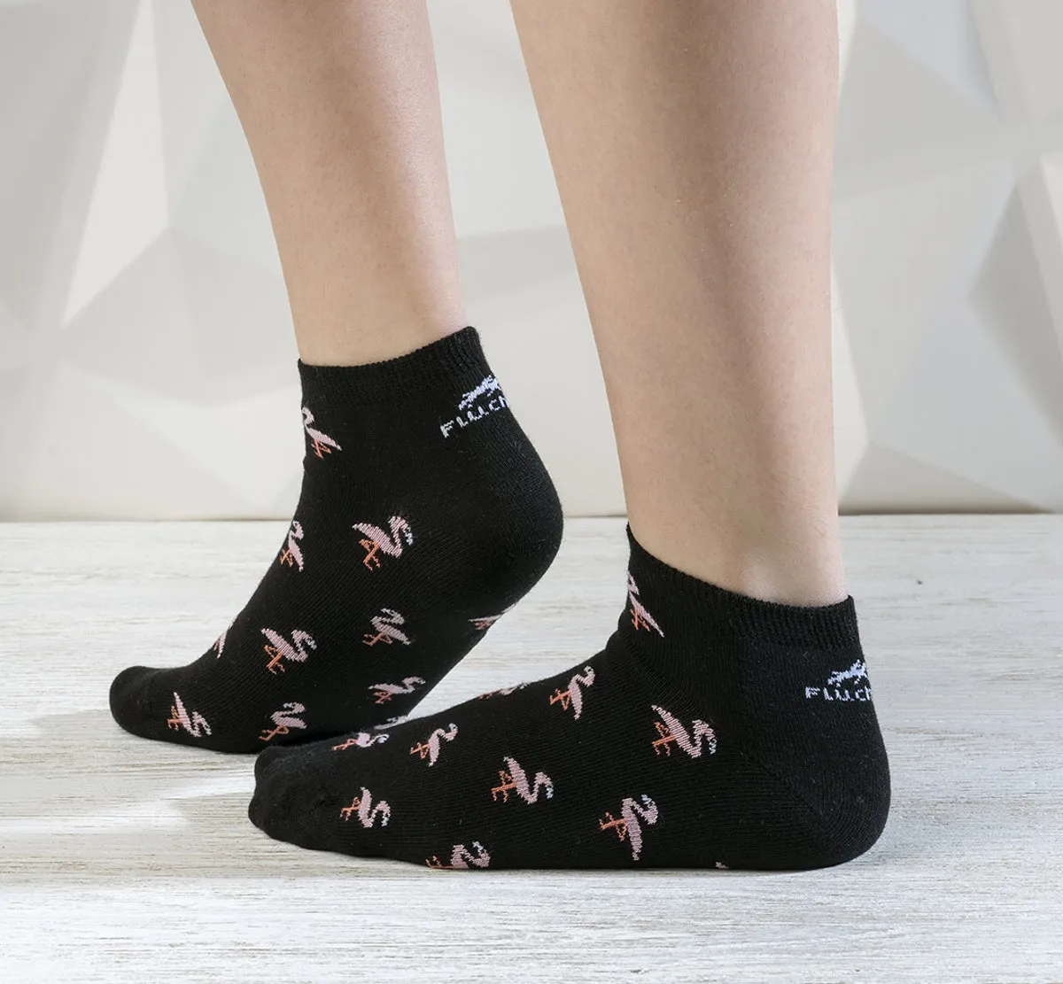 Fluchos CA0011 calzini corti donna nero grigio 2 paia