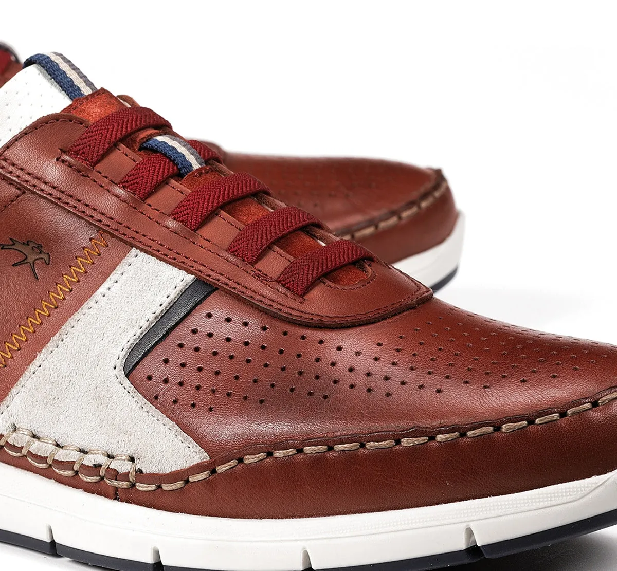 Fluchos Yannic F1443 sneakers uomo rosse suola bicolore