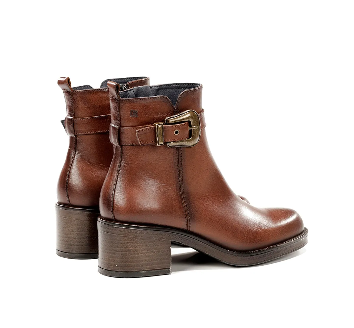 Fluchos Linet D9801 stivaletto marrone tacco medio