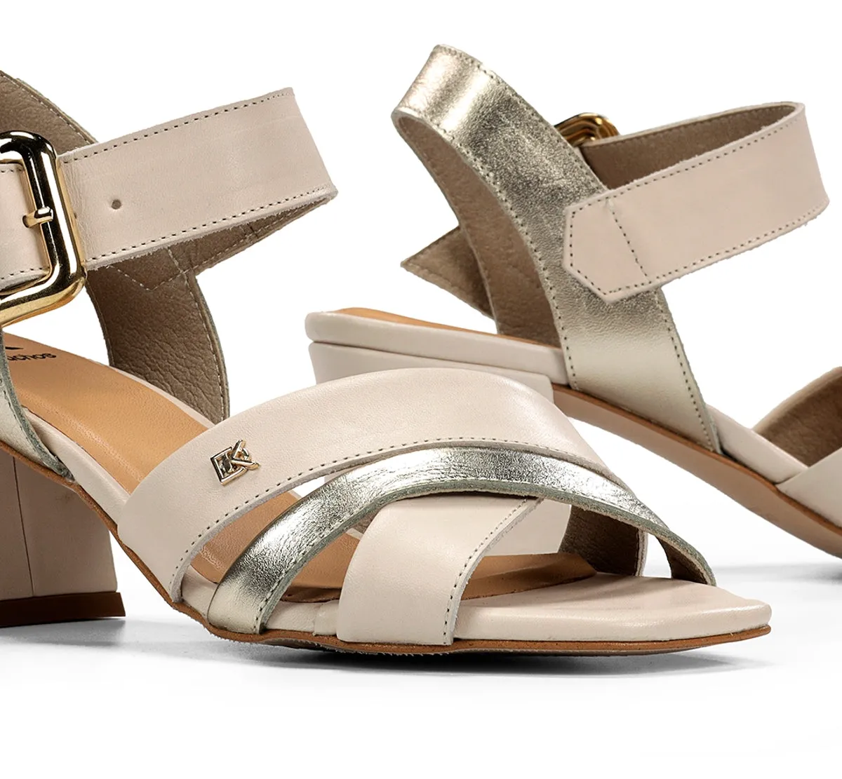 Dorking Larus D9461 sandali donna taupe tacco quadrato