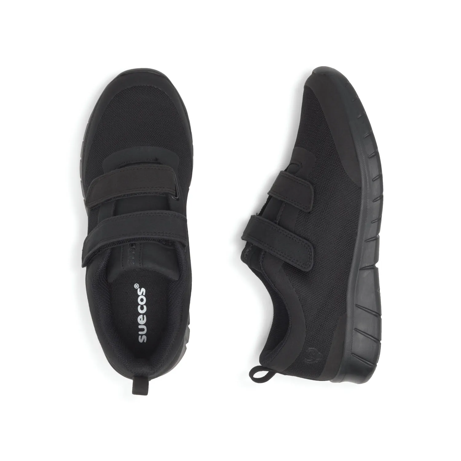 Suecos Alma Velcro scarpe unisex nere velcro