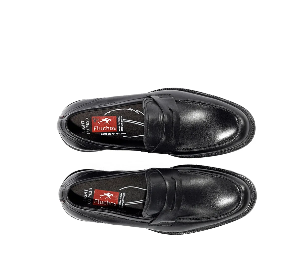 Fluchos Adrien F2496 mocassino uomo nero pelle