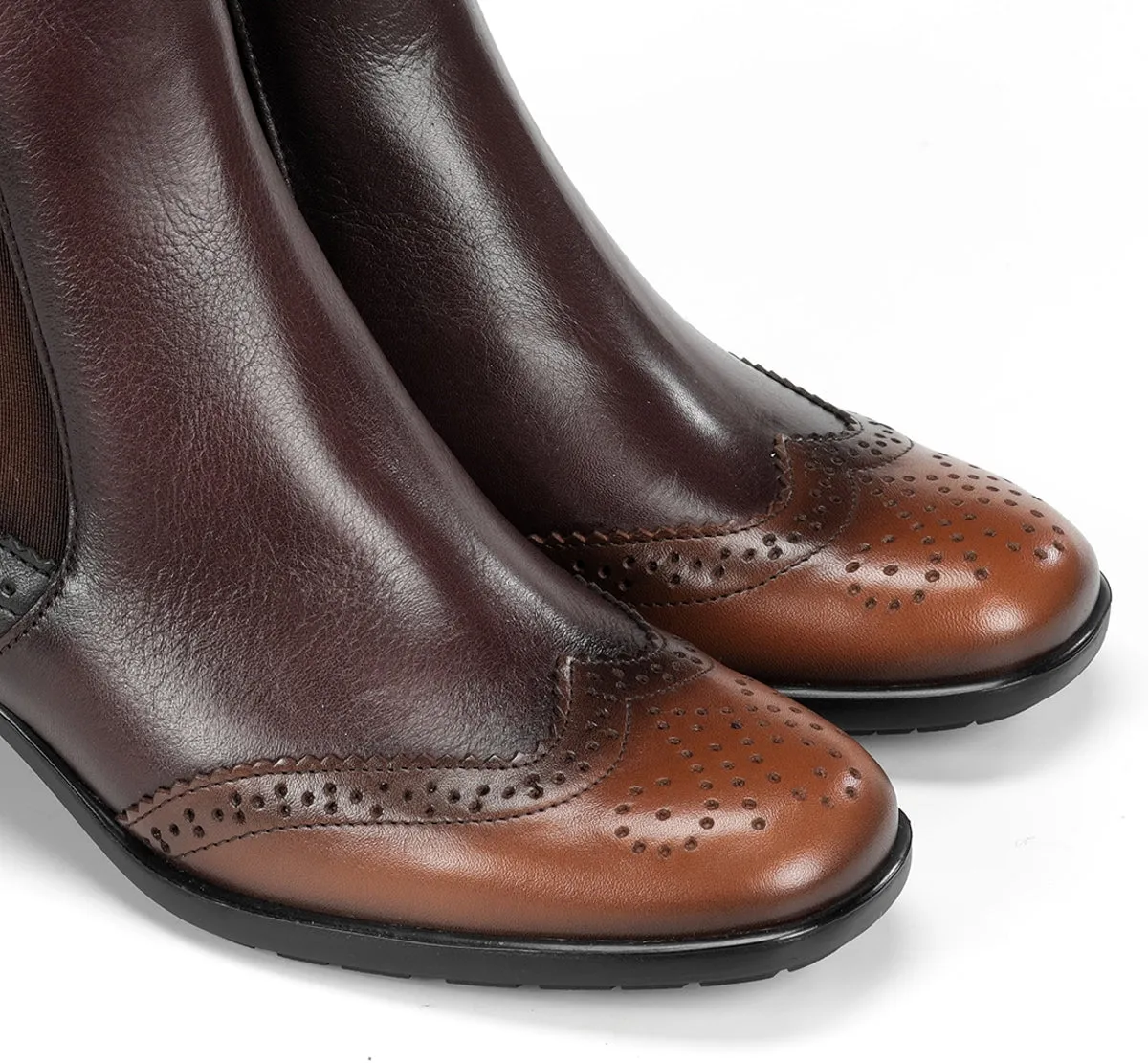 Fluchos IKIA D9368 stivaletti donna marroni fibbie