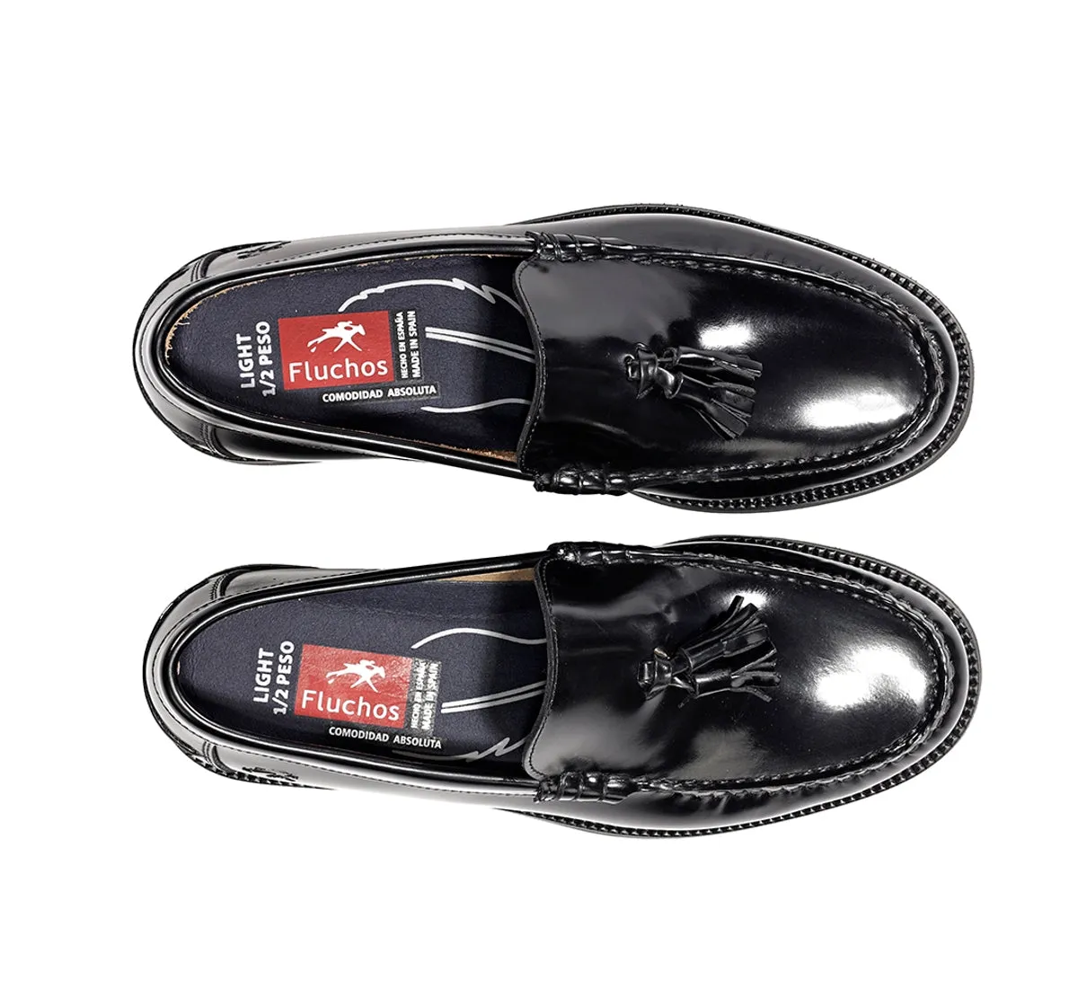 Fluchos Stamford F0047 mocassini uomo neri pelle