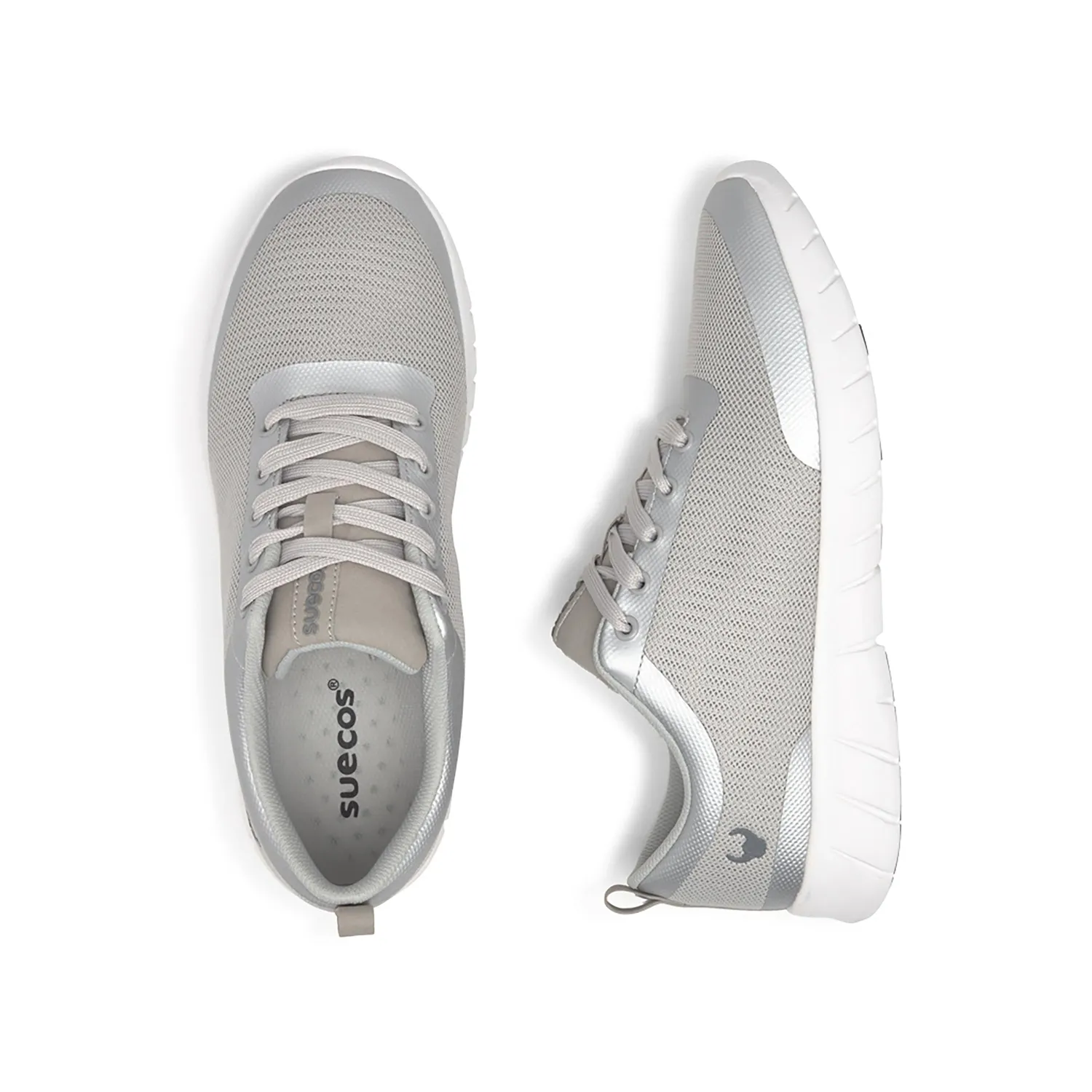 Suecos Alma Style Silver scarpe argento antiscivolo