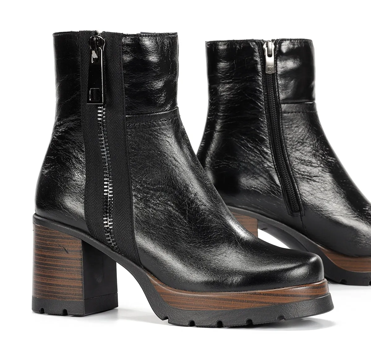 Dorking Safe D9413 stivaletti donna neri tacco