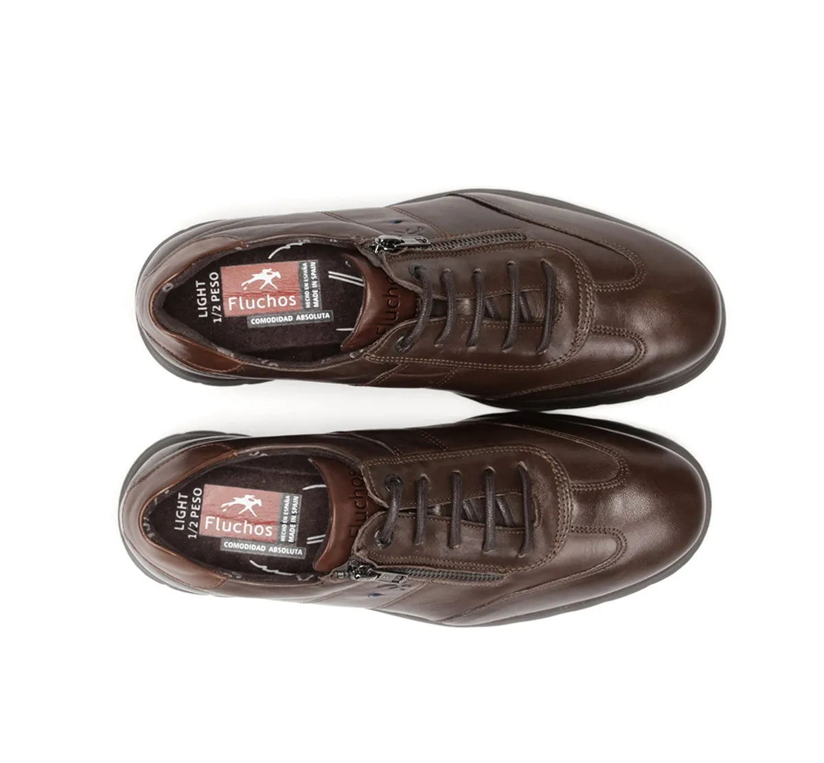 Fluchos Zeta F0606 scarpe uomo marrone eleganti